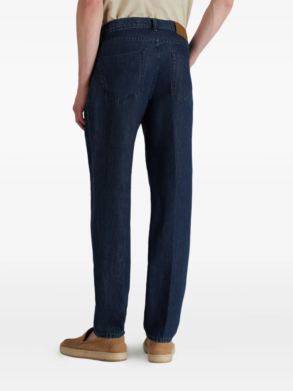 slowear Broek met toelopende pijpen en vijf zakken Blauw