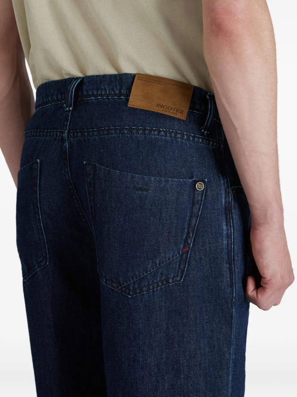 slowear Broek met toelopende pijpen en vijf zakken Blauw