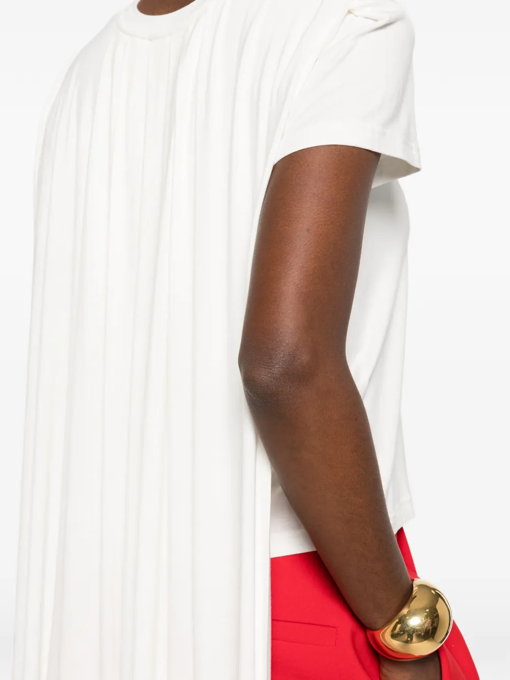 Magda Butrym T-shirt met ronde hals Wit