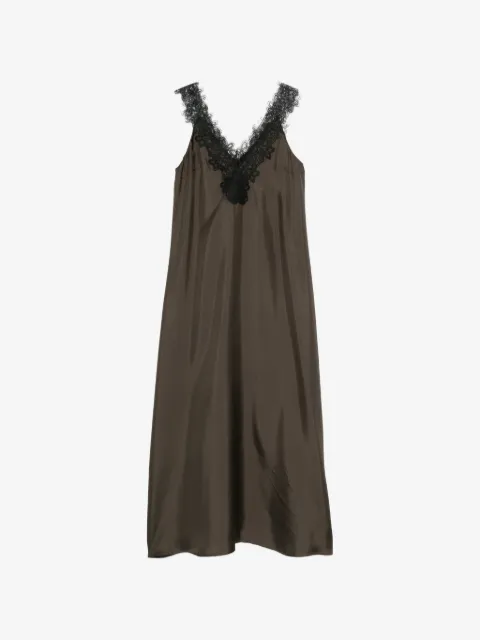 Róhe V-neck silk maxi dress