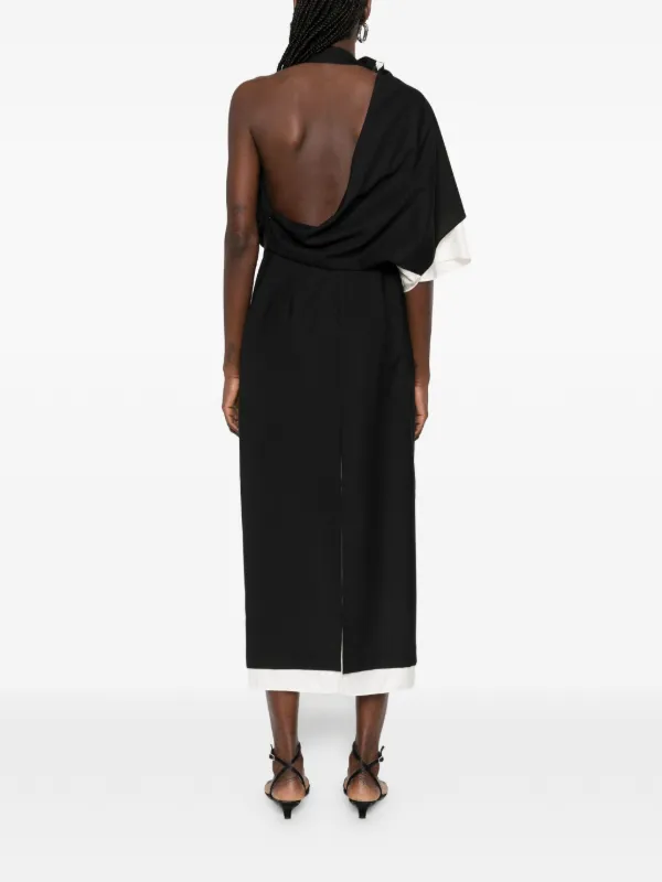 asymmetric hem ruched midi dress ROHE | Asymmetrical Off Shoulder Top main image 0