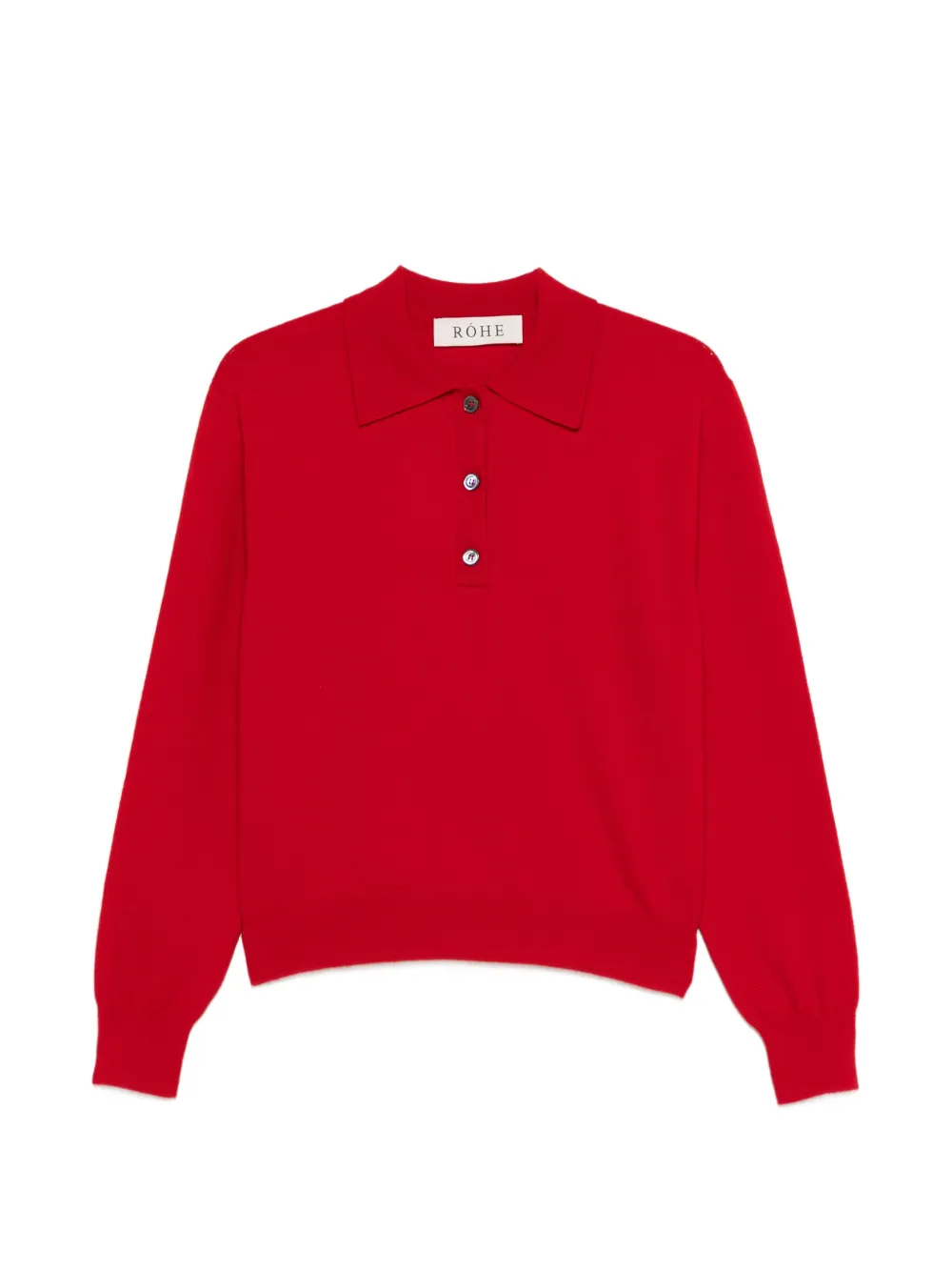 Róhe button polo shirt - Rosso