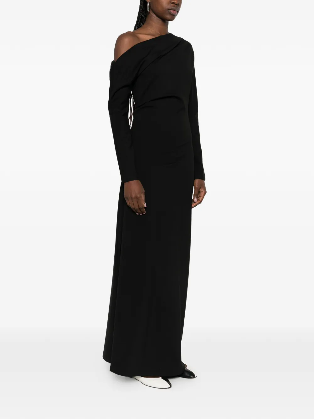twisted jersey maxi dress