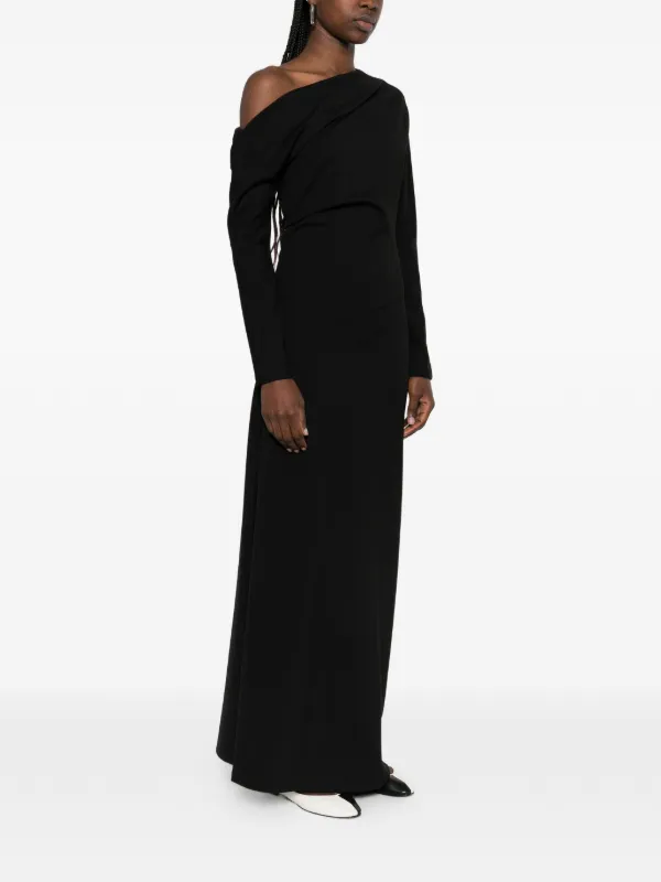 Rhe Twisted Jersey Maxi Dress - Black Rhe Twisted Jersey Maxi Dress - Black