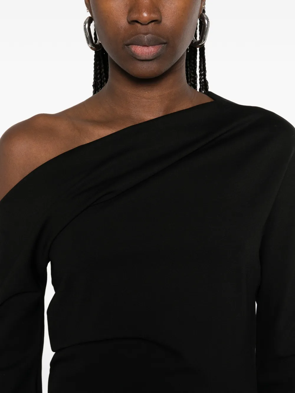 twisted jersey maxi dress