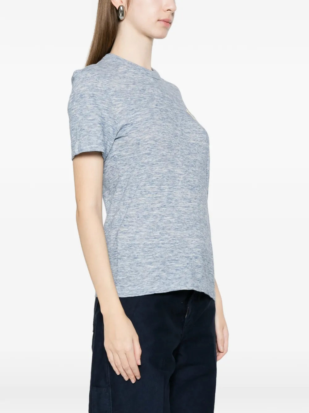 Moncler Grenoble T-shirt met logopatch Blauw