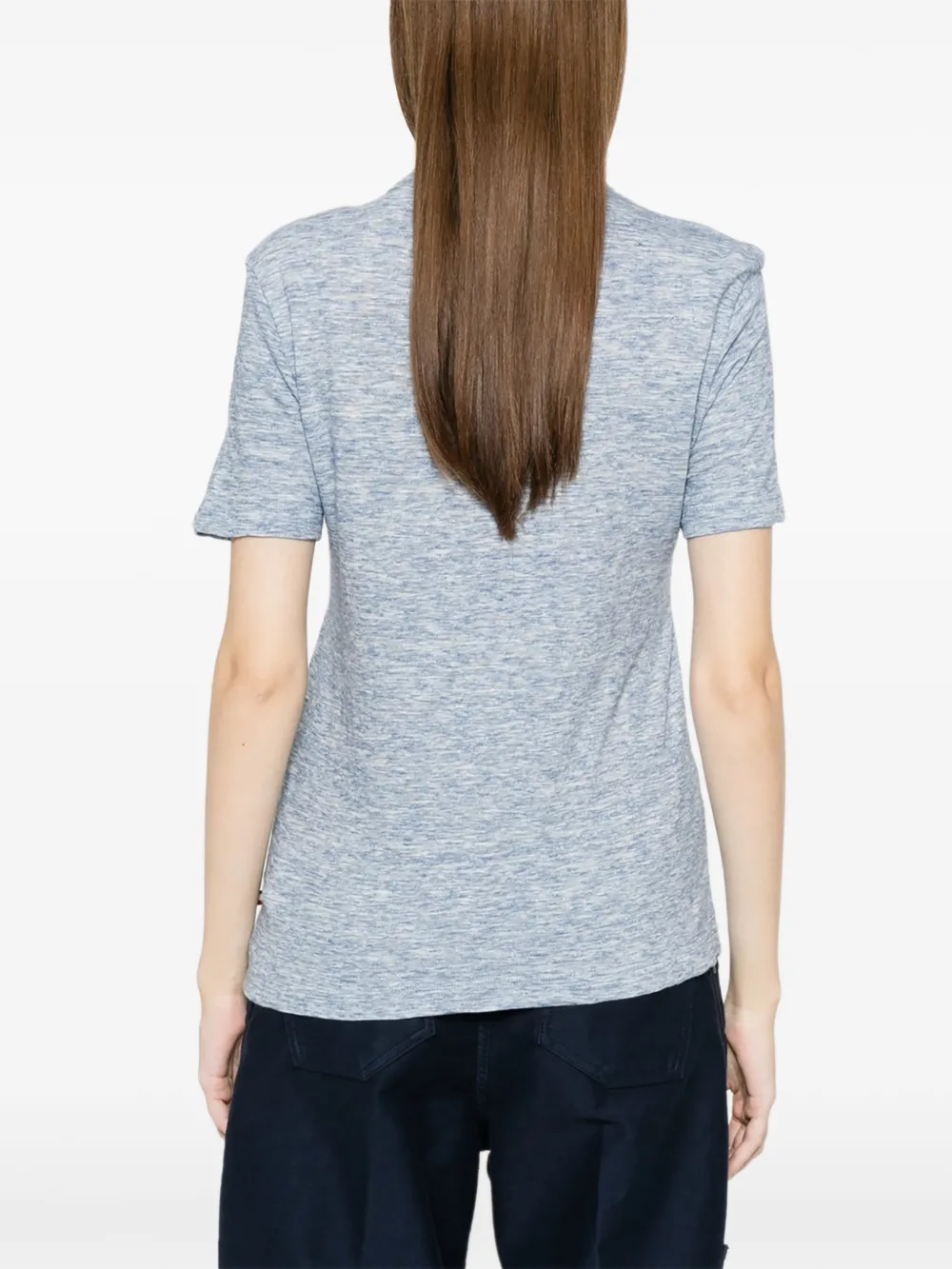 Moncler Grenoble T-shirt met logopatch Blauw