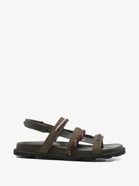 Moncler sandales en cuir à brides multiples