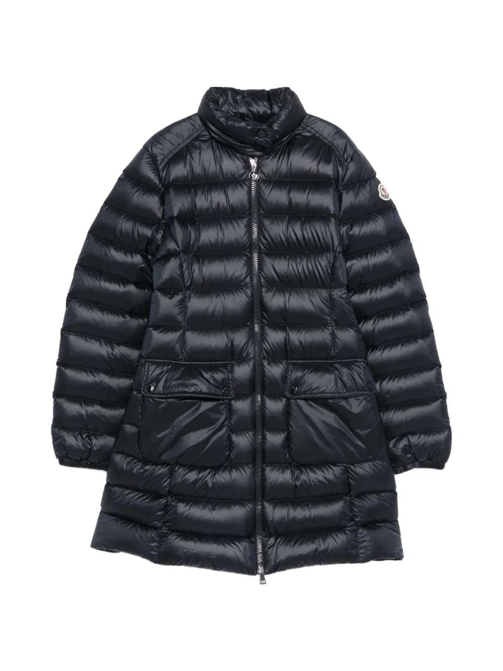 Moncler - Genet gewatteerde jas - dames - gerecycled polyamide/polyamide/Polyester/ganzendons/ganzendons - 0 - Blauw