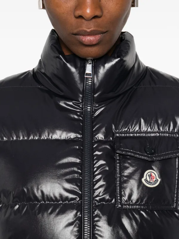 Moncler Jaqueta Com Recortes De Tricô | Azul | FARFETCH BR