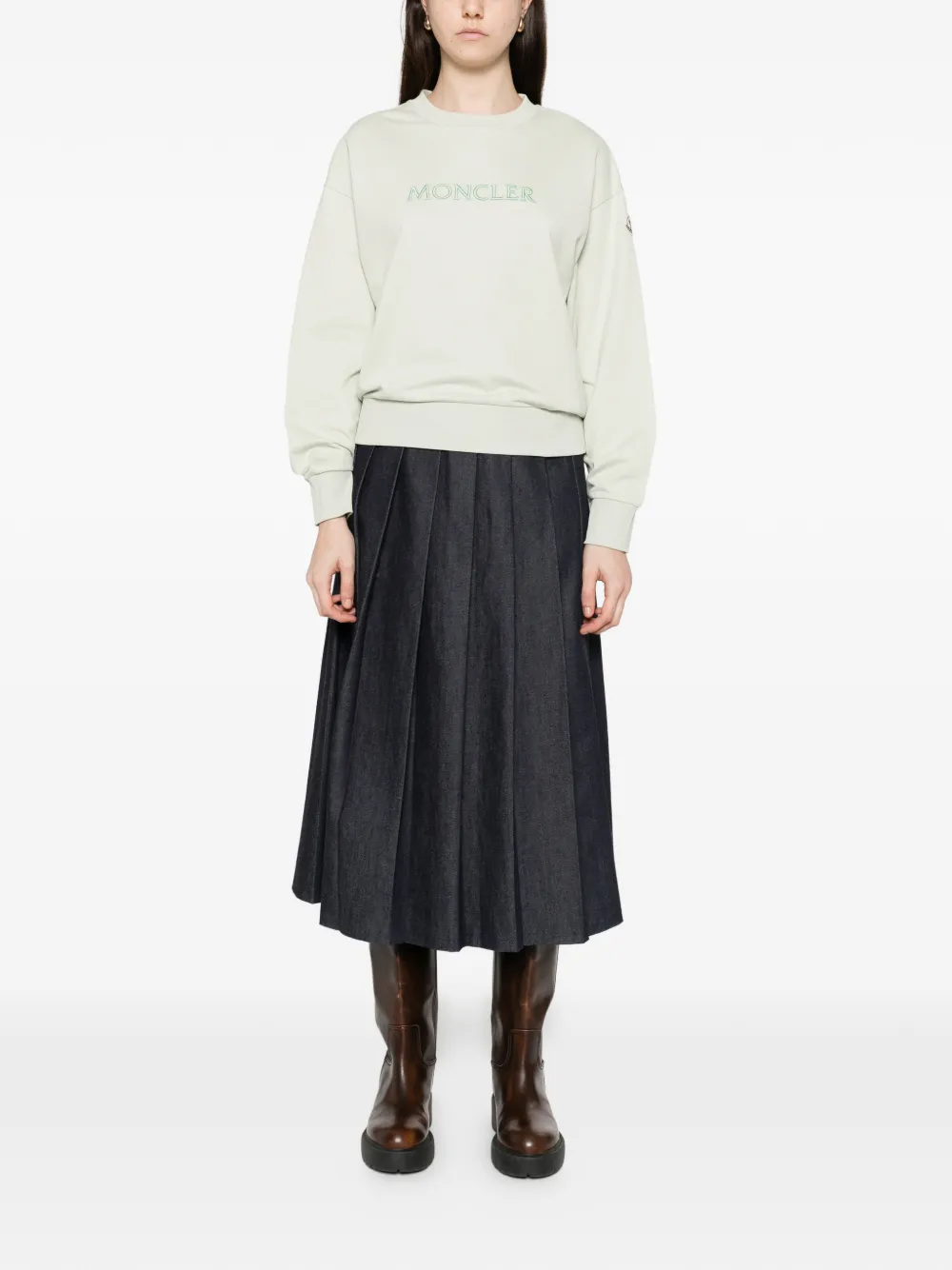  Moncler Logo Sweatshirt - Green 
