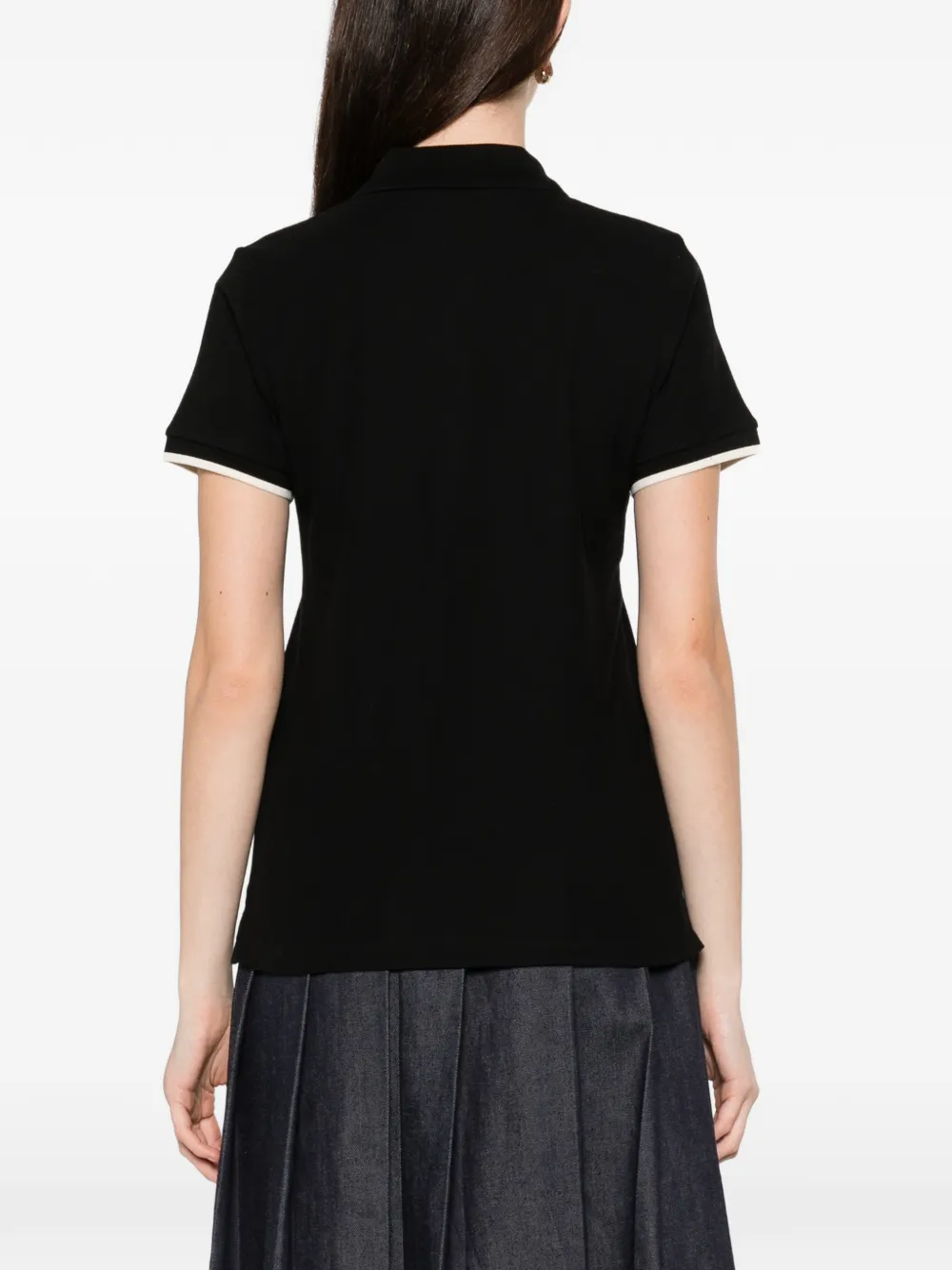Moncler Poloshirt met logopatch Zwart