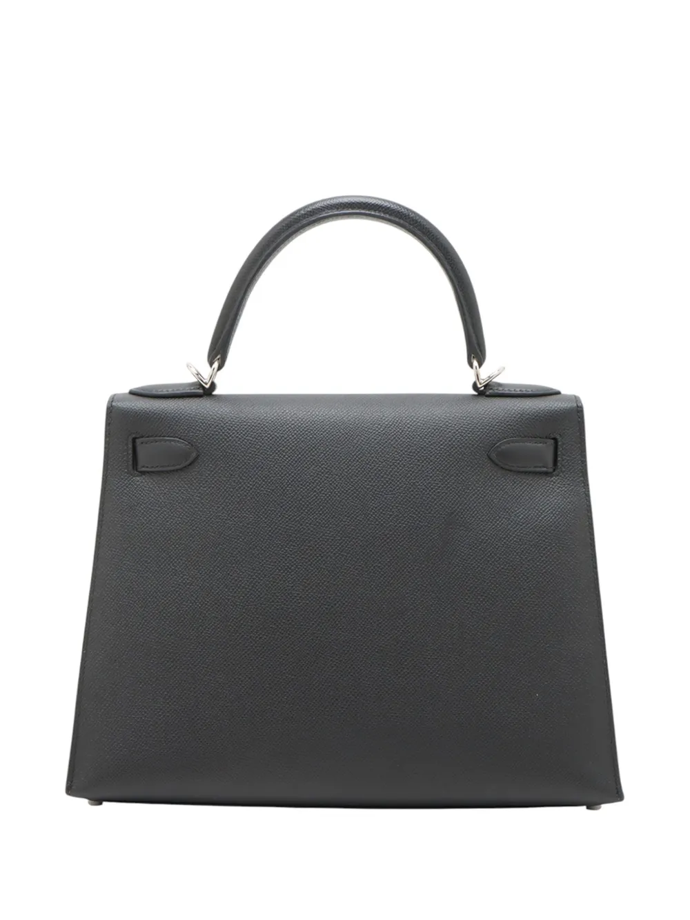 Pre-owned Hermes 2020 Epsom Kelly Ii Sellier 28 Satchel In Black