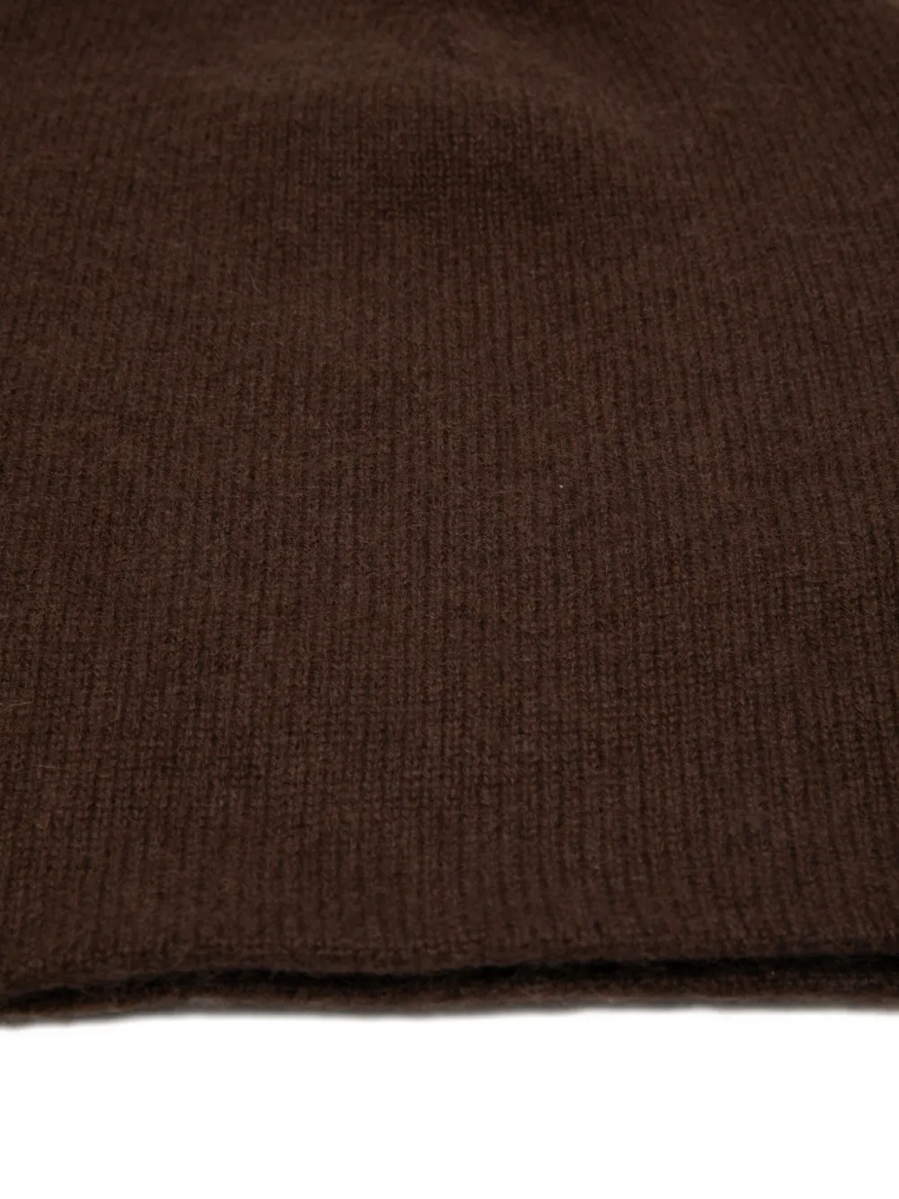 The Frankie Shop Ribbed Beanie In Brown