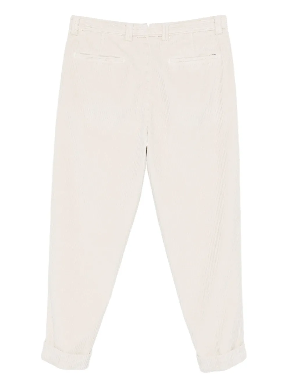 Berwich Chiaia GD pleated corduroy trousers - Wit