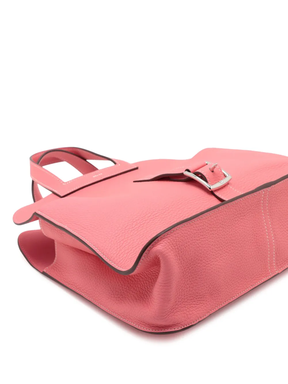 Pre-owned Hermes 2020 Clemence Halzan 31 Satchel In Pink