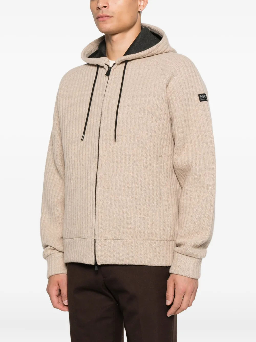 MC2 Saint Barth Hoodie met rits Beige