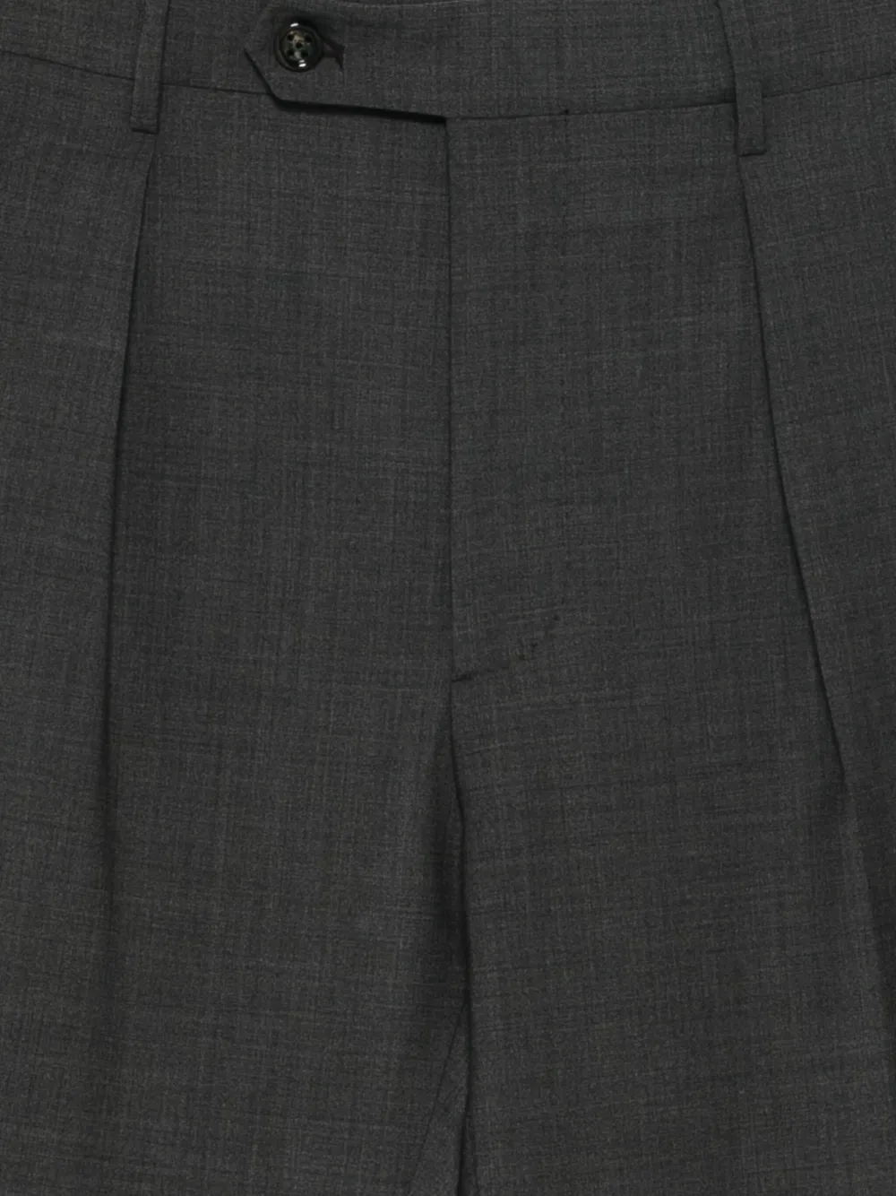 Berwich Chiaia broek met plooien en omgeslagen pijpen Grijs