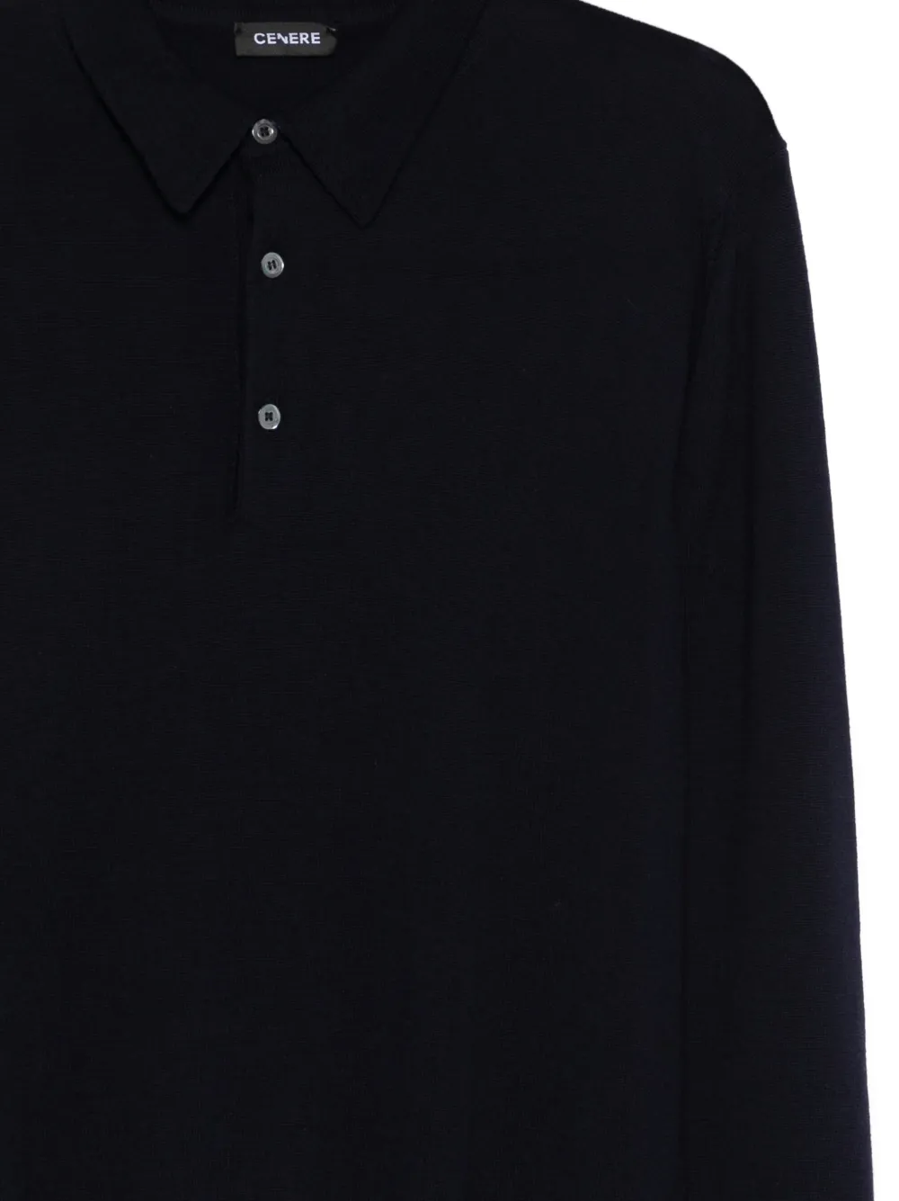 BUTTONED LONG-SLEEVE POLO SHIRT