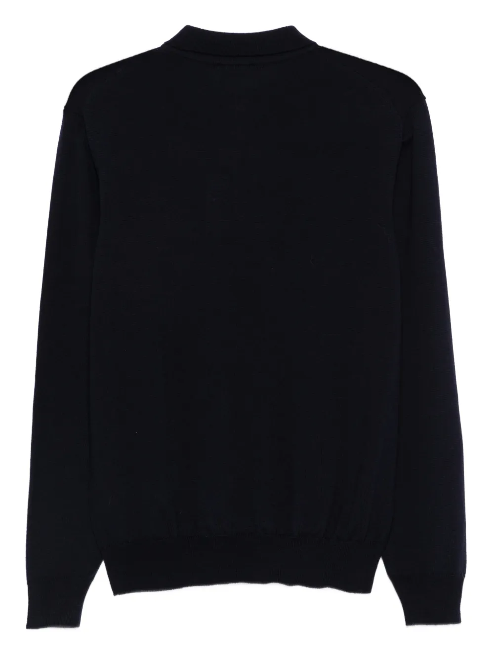 Cenere GB buttoned long-sleeve polo shirt - Blauw