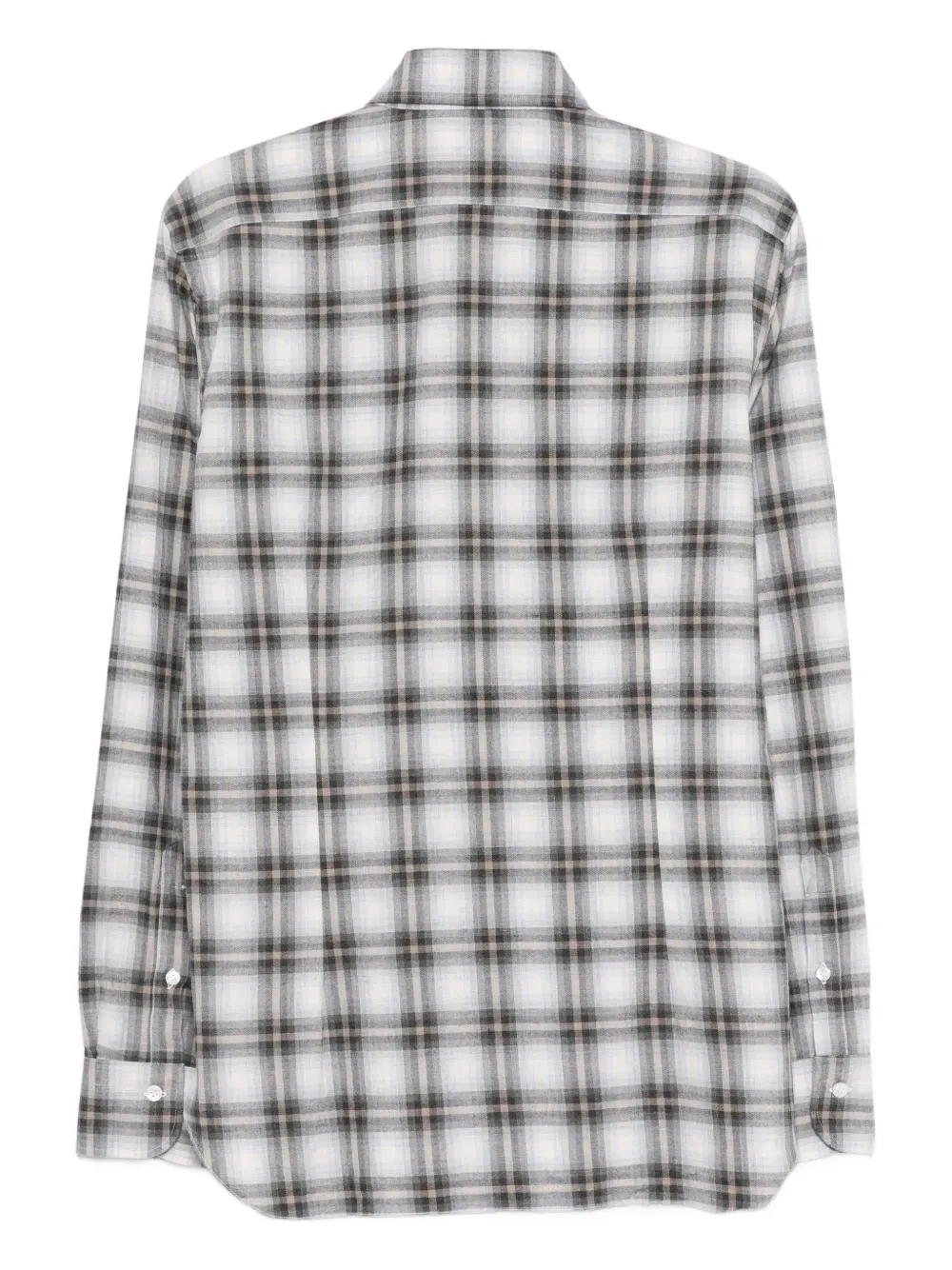 Barba plaid button shirt - Grijs