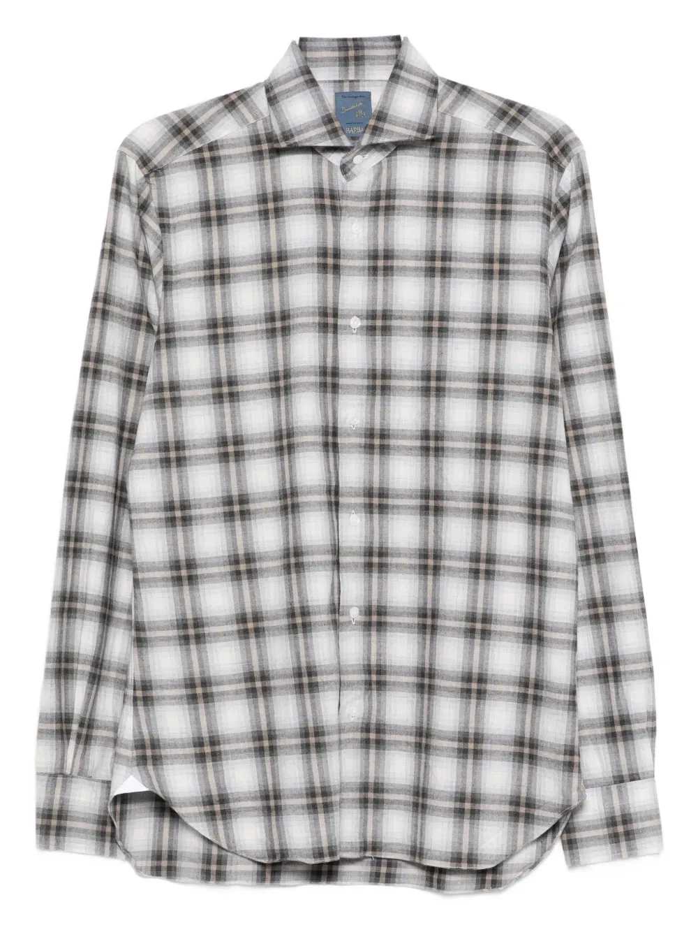Barba plaid button shirt | Grey | Image 1