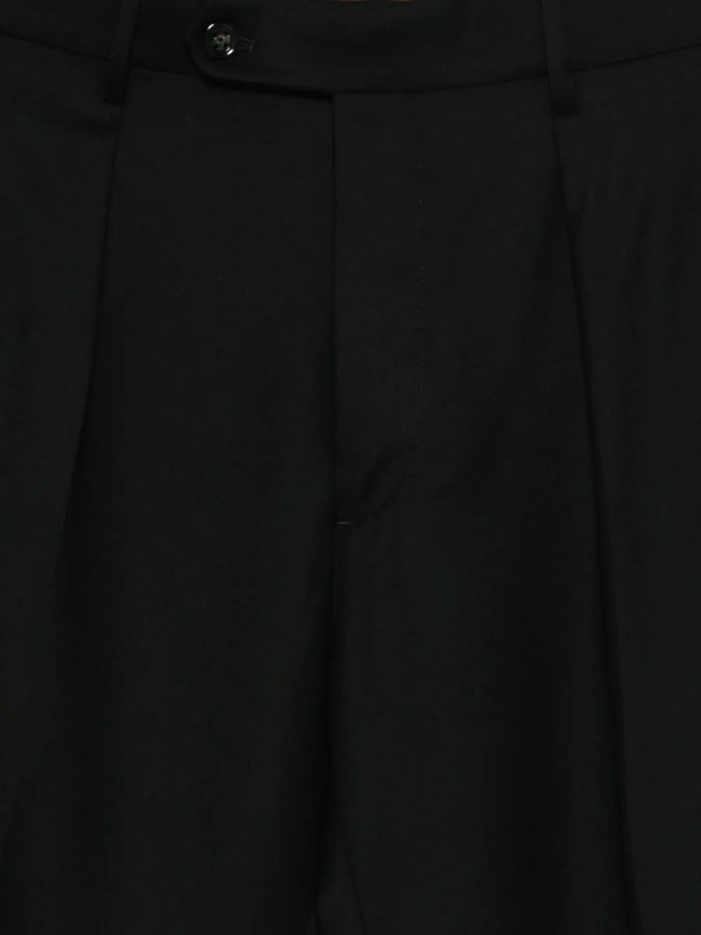 Berwich Chiaia broek met plooien en omgeslagen pijpen Zwart