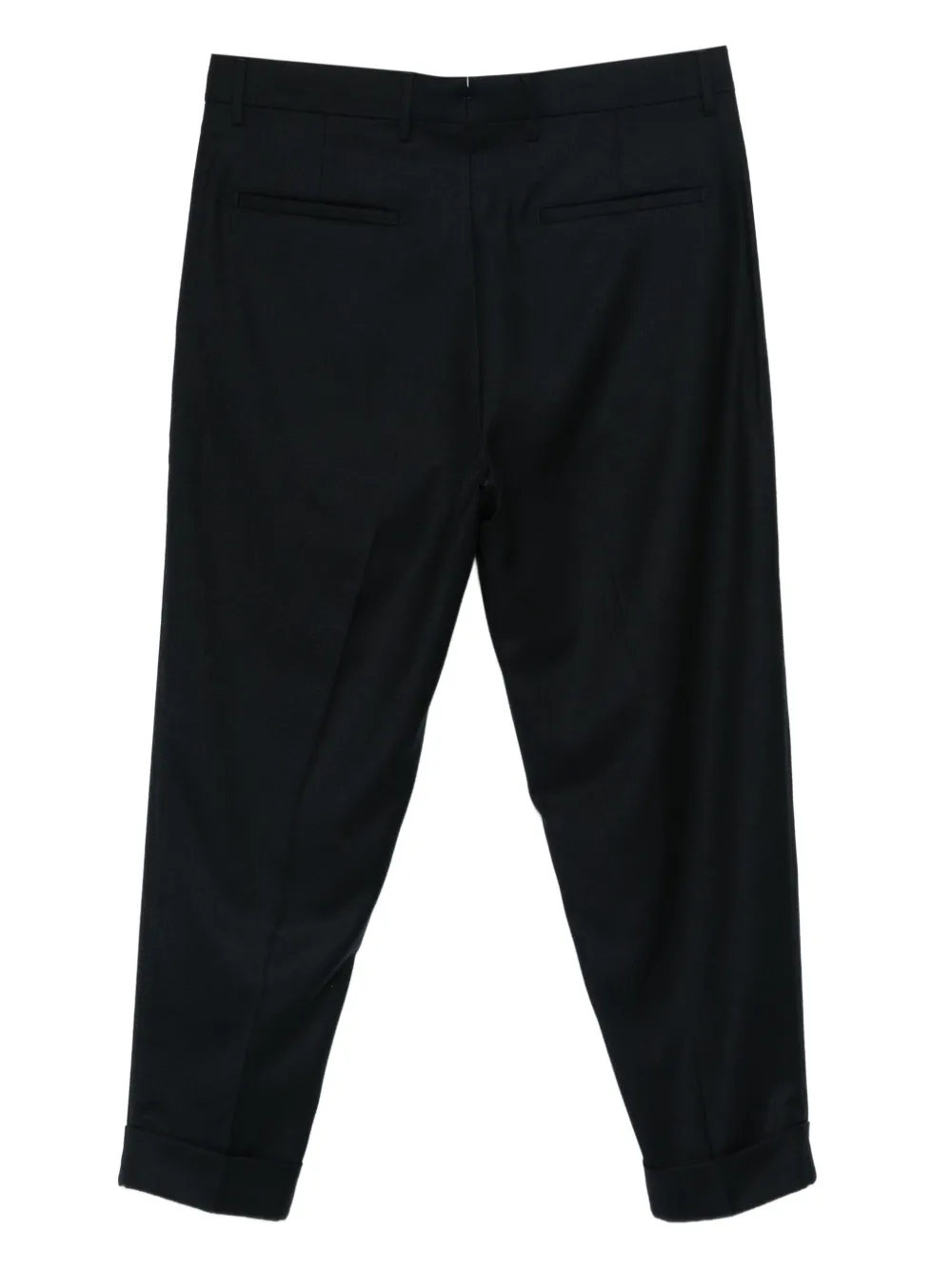 Berwich Chiaia pleated cuffed trousers - Blauw