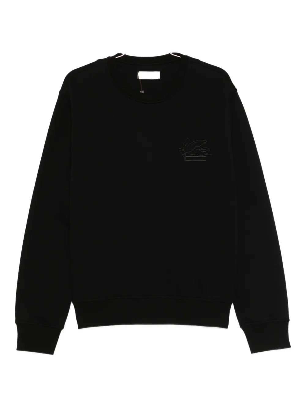 ETRO embroidered crew neck sweatshirt - Nero