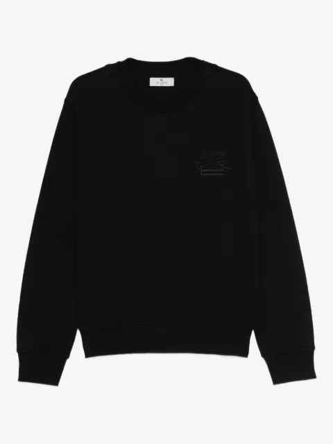 ETRO embroidered crew neck sweatshirt
