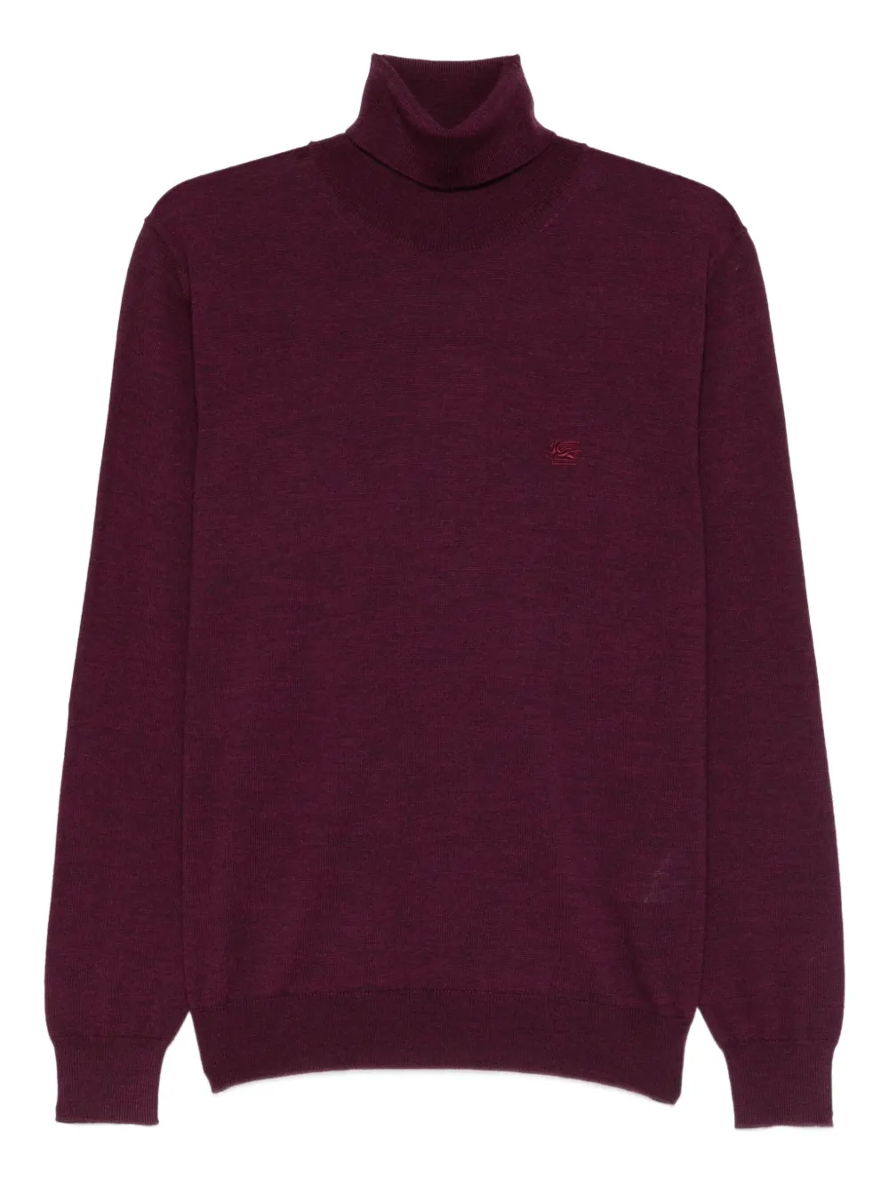 ETRO Top a collo alto con ricamo - Rosso