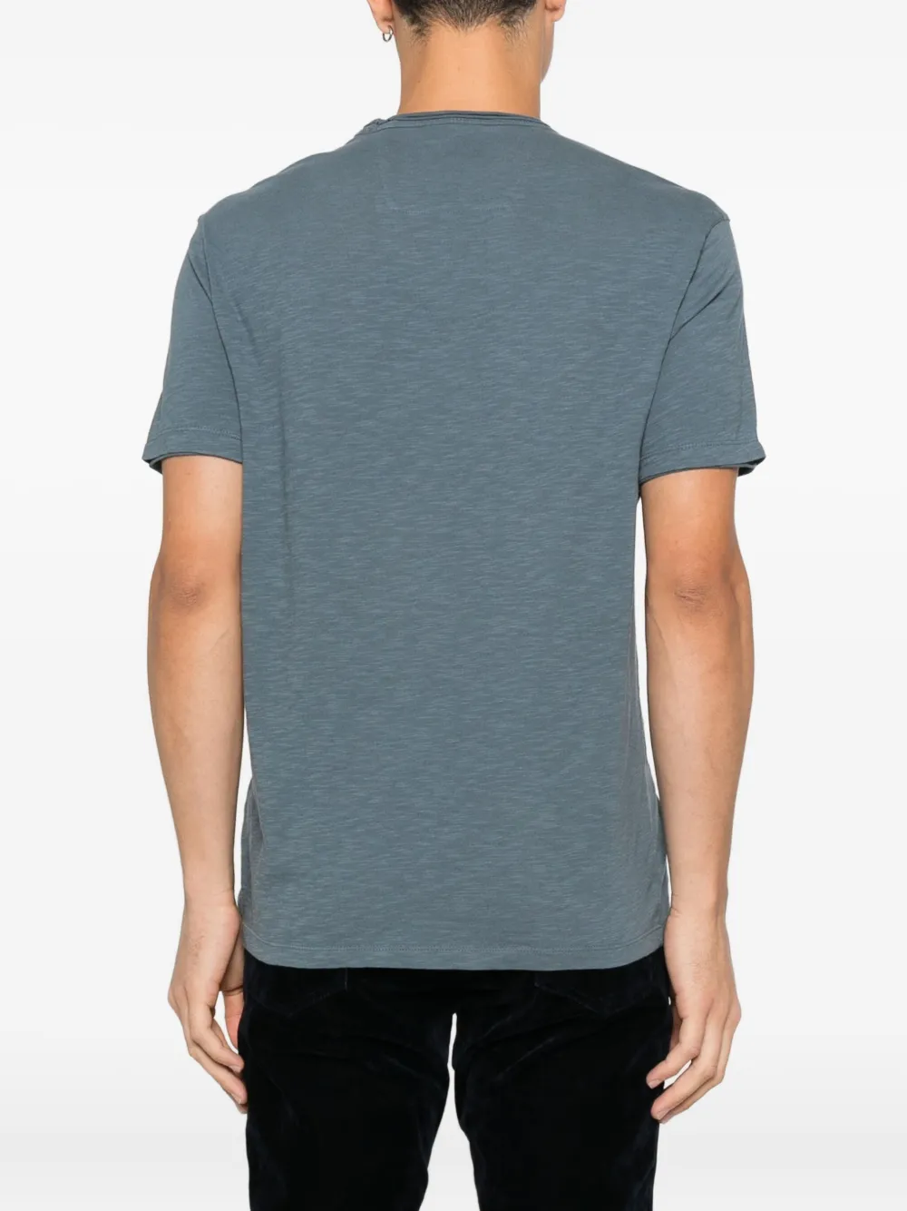 John Varvatos T-shirt met V-hals Blauw