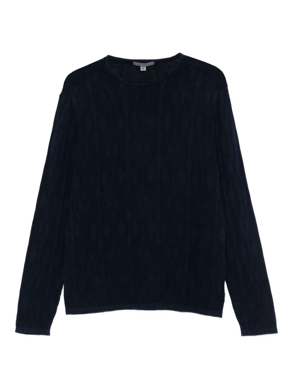 John Varvatos diamond-knit sweater | Blue | Image 1
