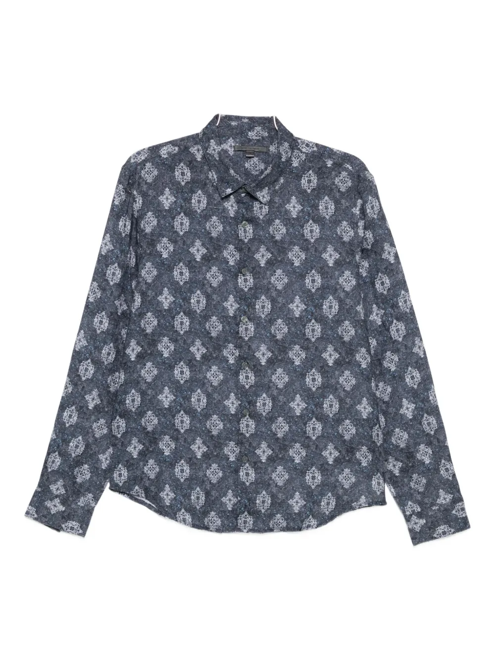 John Varvatos patterned shirt - Blu