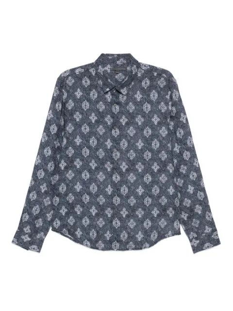 John Varvatos camisa con motivo