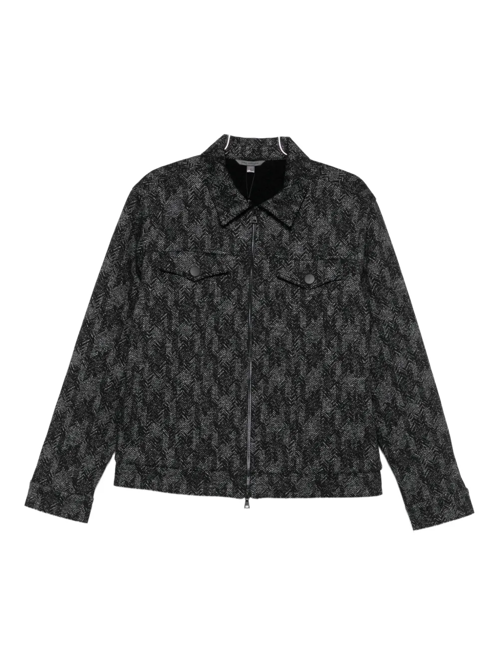 John Varvatos Hallet patterned jacket - Nero