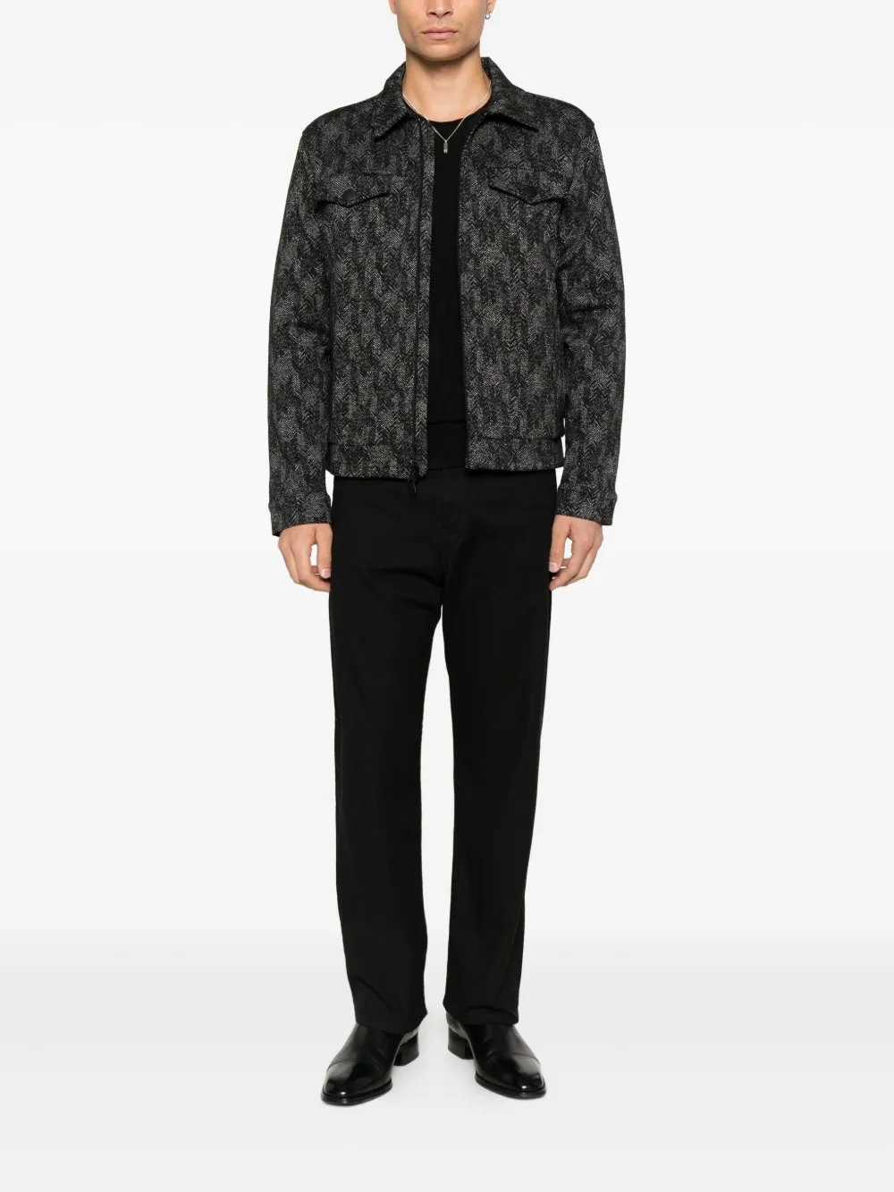 John Varvatos Hallet patterned jacket | Shirt Jackets | Image 2