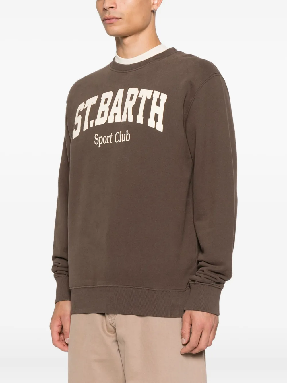 Mc2 Saint Barth Graphic-print Sweatshirt In Brown