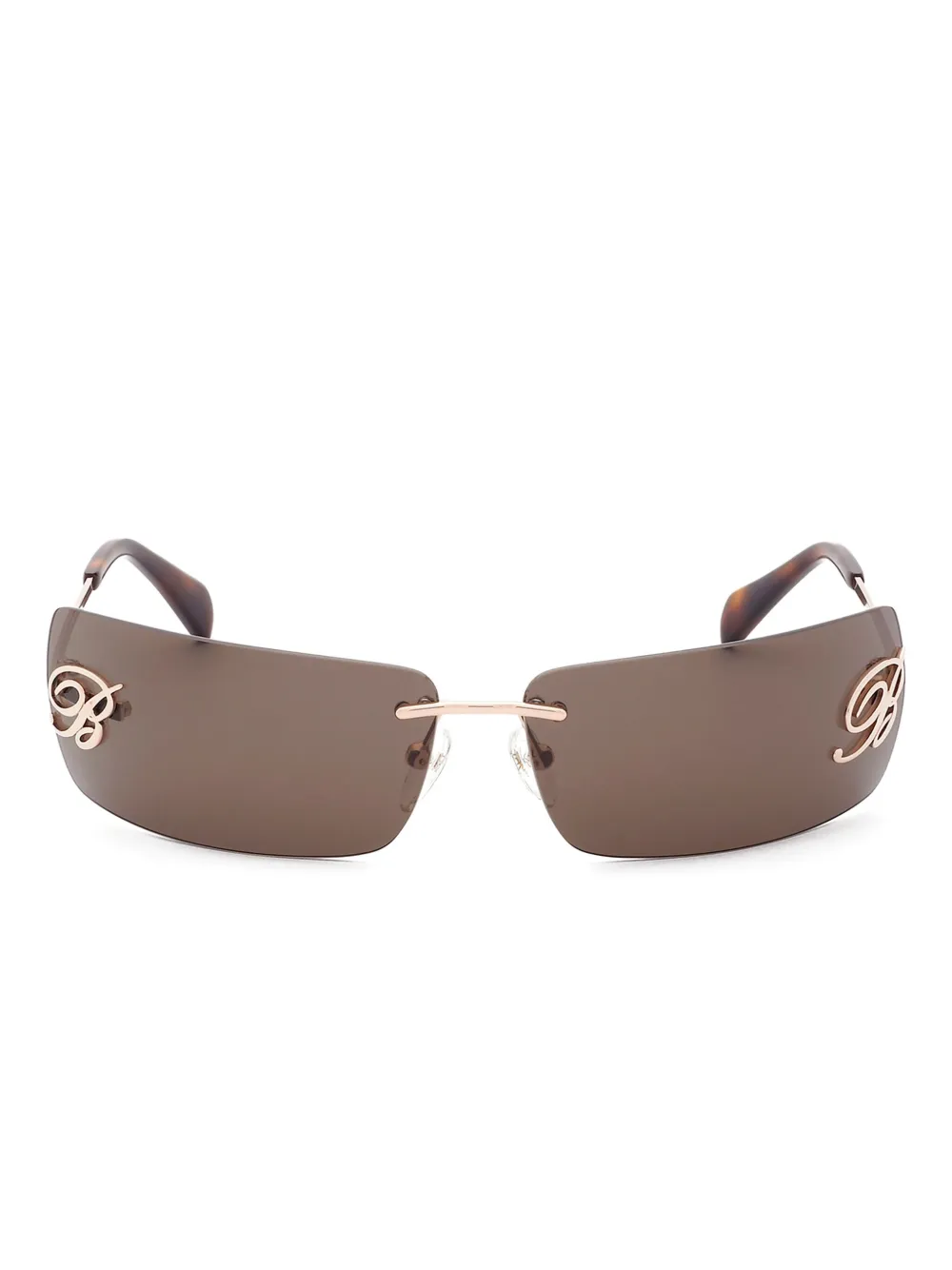 Blumarine rimless sunglasses | Brown | Image 1