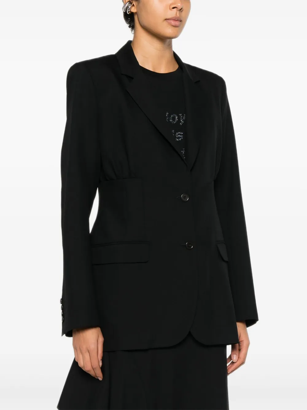  Lutz Huelle Adore Button-fastening Blazer - Black 