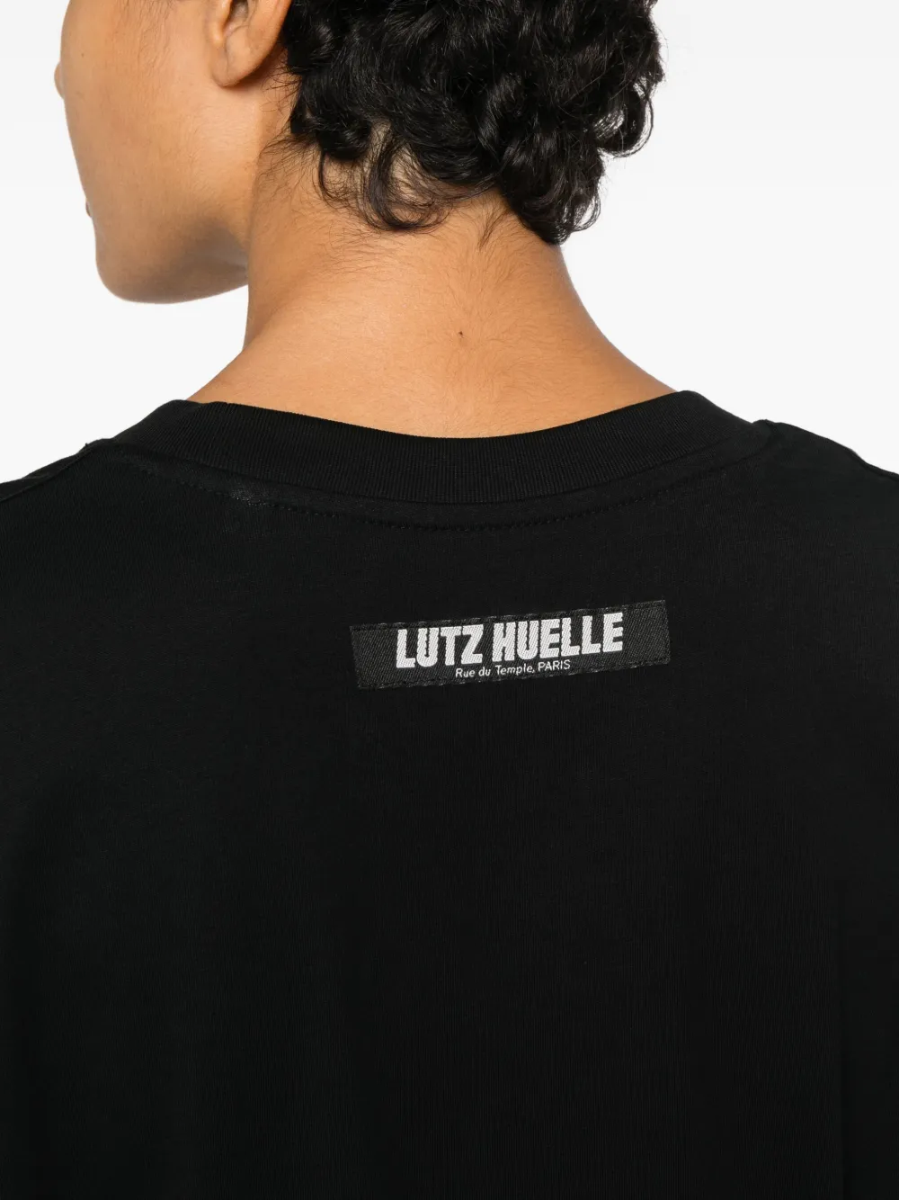 Lutz Huelle Joy T Lettering T-shirt In Black