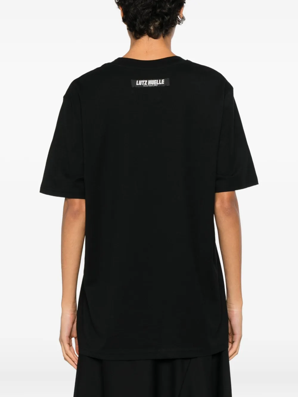 Lutz Huelle Joy T Lettering T-shirt In Black