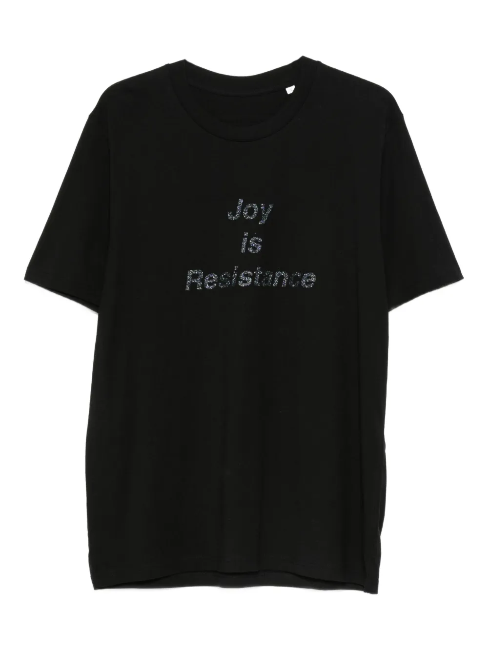 Lutz Huelle Joy T lettering T-shirt | Black | Image 1