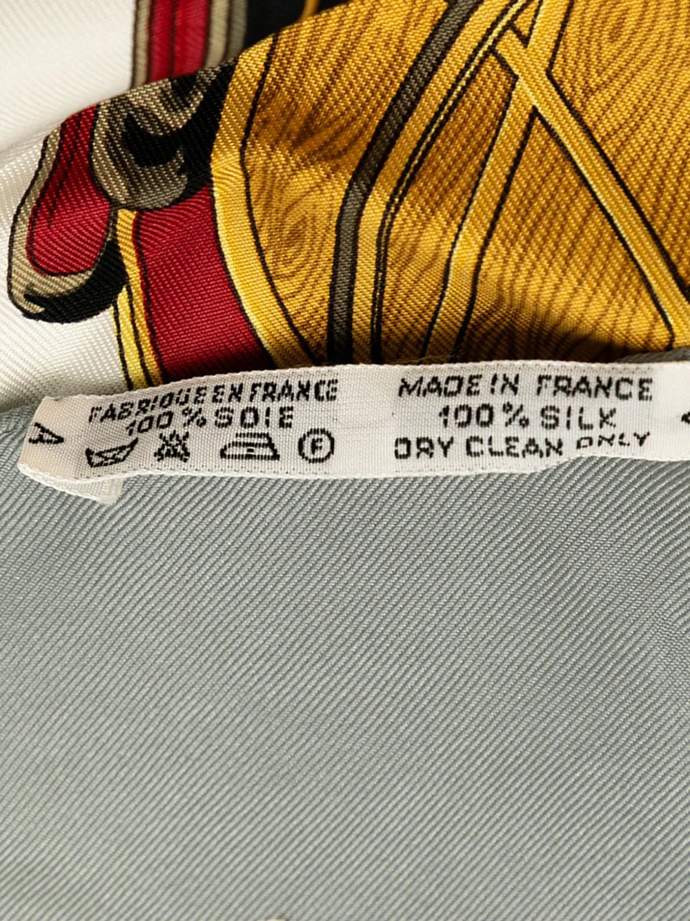 Pre-owned Hermes 20th Century Les Voitures A Transformation Silk Scarf Scarves In White