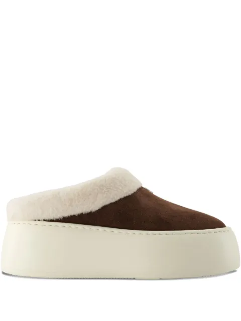 Giuseppe Zanotti suede platform mules