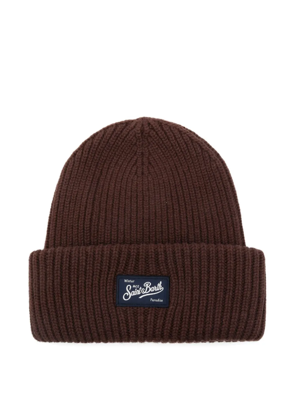 MC2 Saint Barth Berry ribbed patch hat | marrone | Image 1