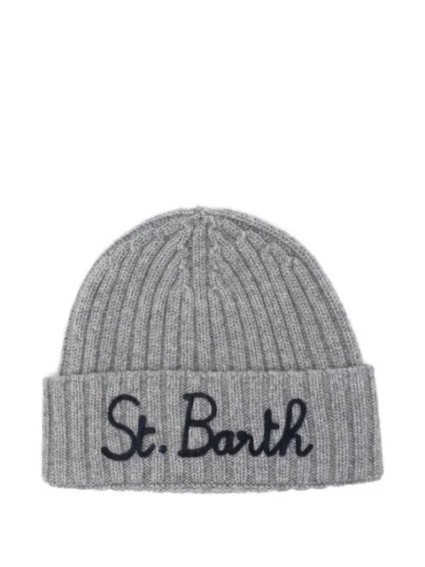 MC2 Saint Barth embroidered ribbed hat