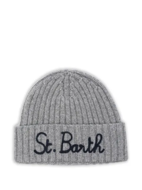MC2 Saint Barth embroidered ribbed hat