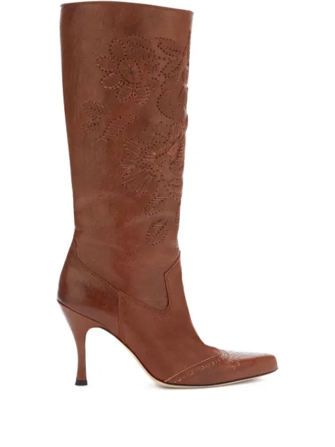 Ermanno Scervino botas con bordado floral