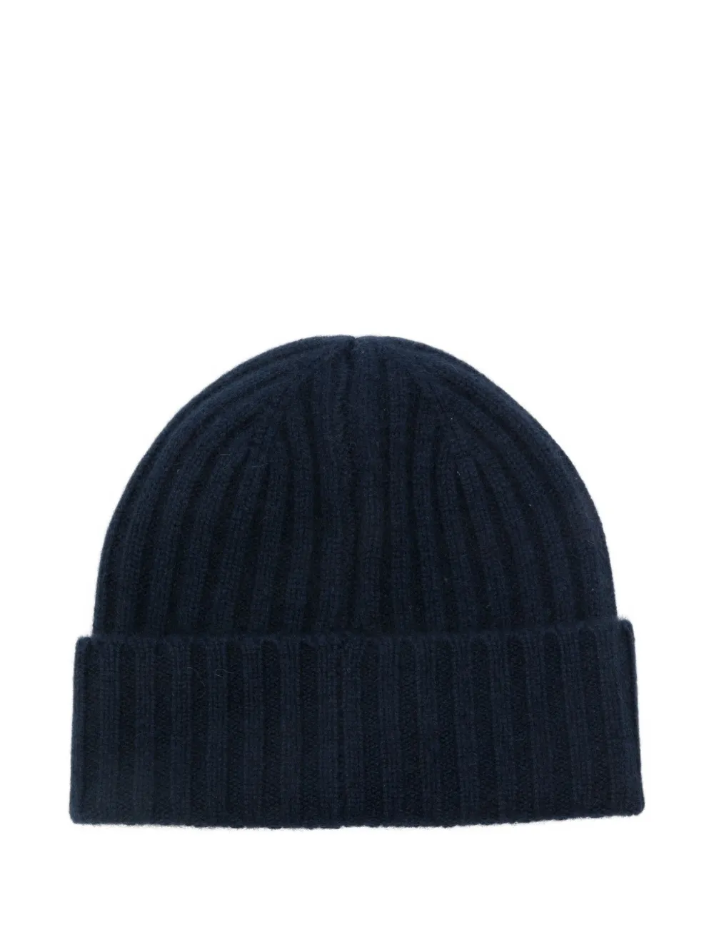 Mc2 Saint Barth Wengen Ribbed Cashmere Hat In Blue
